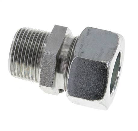 22L & R3/4'' Zink plated Steel Straight Cutting Fitting with Male Threads 160 bar ISO 8434-1