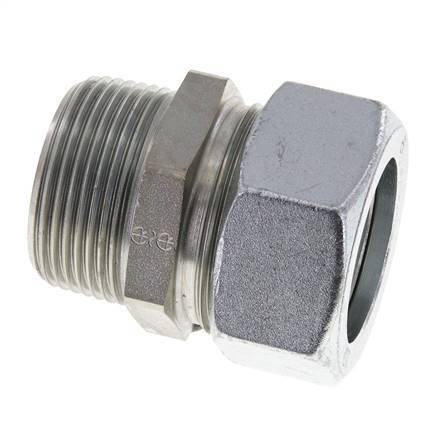 35L & R1-1/4'' Zink plated Steel Straight Cutting Fitting with Male Threads 160 bar ISO 8434-1