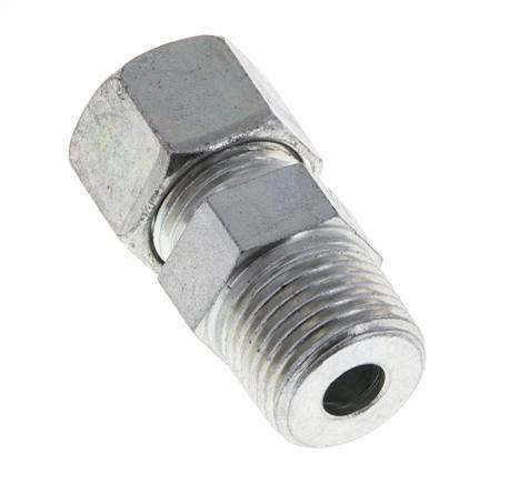 12S & R1/2'' Zink plated Steel Straight Cutting Fitting with Male Threads 630 bar ISO 8434-1