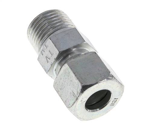 12S & R1/2'' Zink plated Steel Straight Cutting Fitting with Male Threads 630 bar ISO 8434-1