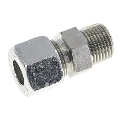 14S & R1/2'' Zink plated Steel Straight Cutting Fitting with Male Threads 630 bar ISO 8434-1