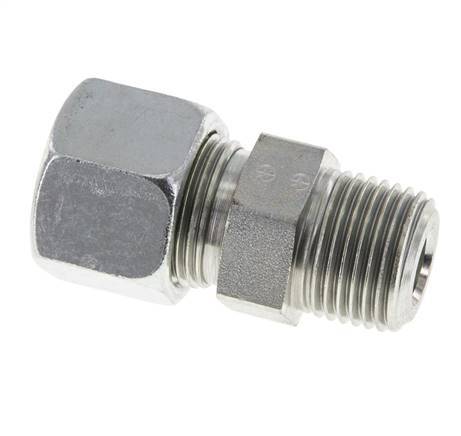 14S & R1/2'' Zink plated Steel Straight Cutting Fitting with Male Threads 630 bar ISO 8434-1