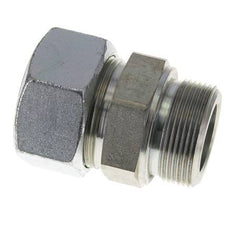 38S & R1-1/2'' Zink plated Steel Straight Cutting Fitting with Male Threads 315 bar ISO 8434-1