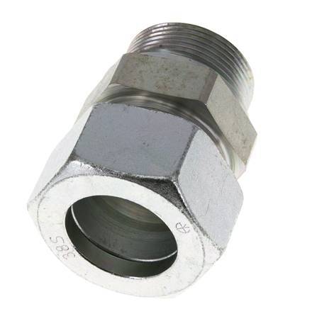 38S & R1-1/2'' Zink plated Steel Straight Cutting Fitting with Male Threads 315 bar ISO 8434-1