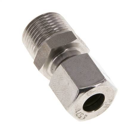 8L & R3/8'' Stainless Steel Straight Cutting Fitting with Male Threads 315 bar ISO 8434-1