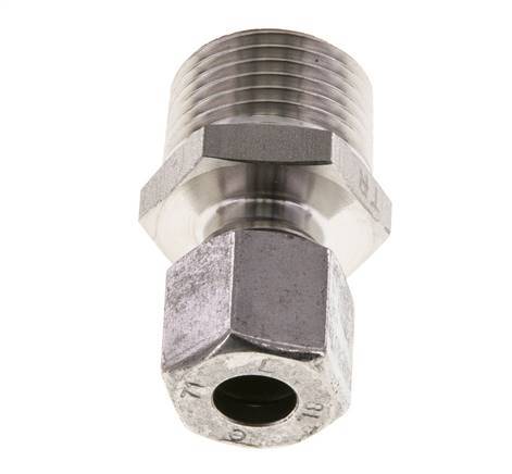 8L & R1/2'' Stainless Steel Straight Cutting Fitting with Male Threads 315 bar ISO 8434-1