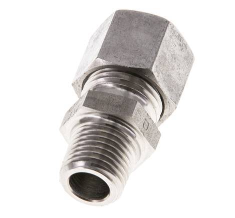 10L & R1/4'' Stainless Steel Straight Cutting Fitting with Male Threads 315 bar ISO 8434-1