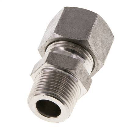 12L & R3/8'' Stainless Steel Straight Cutting Fitting with Male Threads 315 bar ISO 8434-1