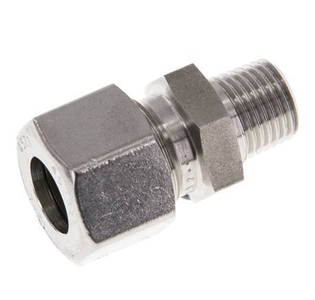 12L & R1/4'' Stainless Steel Straight Cutting Fitting with Male Threads 315 bar ISO 8434-1