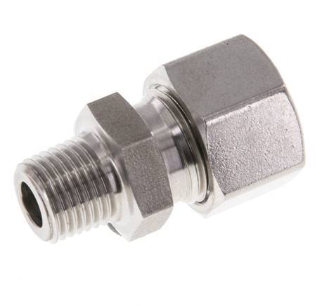 12L & R1/4'' Stainless Steel Straight Cutting Fitting with Male Threads 315 bar ISO 8434-1