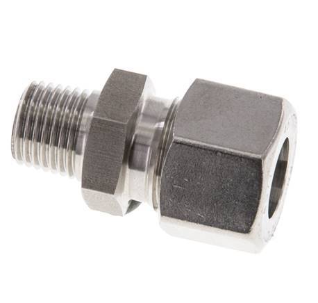 12L & R1/4'' Stainless Steel Straight Cutting Fitting with Male Threads 315 bar ISO 8434-1