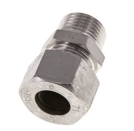 15L & R1/2'' Stainless Steel Straight Cutting Fitting with Male Threads 315 bar ISO 8434-1