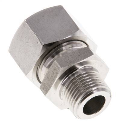 15L & R3/8'' Stainless Steel Straight Cutting Fitting with Male Threads 315 bar ISO 8434-1