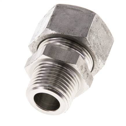 18L & R1/2'' Stainless Steel Straight Cutting Fitting with Male Threads 315 bar ISO 8434-1