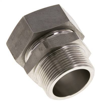 42L & R1-1/2'' Stainless Steel Straight Cutting Fitting with Male Threads 160 bar ISO 8434-1