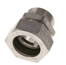 42L & R1-1/2'' Stainless Steel Straight Cutting Fitting with Male Threads 160 bar ISO 8434-1