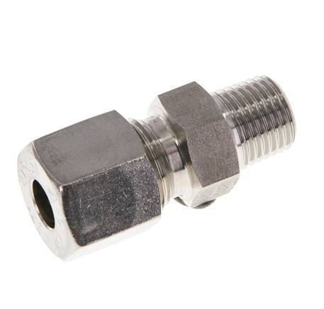 8L & R1/4'' Stainless Steel Straight Cutting Fitting with Male Threads 630 bar ISO 8434-1