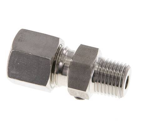 8L & R1/4'' Stainless Steel Straight Cutting Fitting with Male Threads 630 bar ISO 8434-1