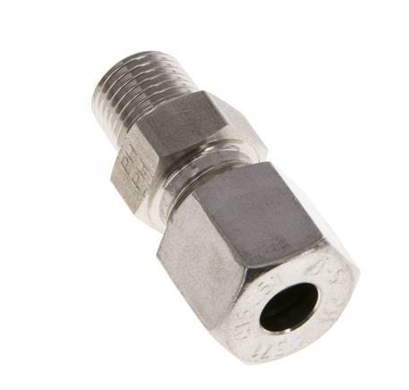 8L & R1/4'' Stainless Steel Straight Cutting Fitting with Male Threads 630 bar ISO 8434-1