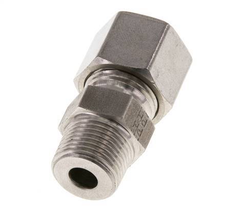 10L & R3/8'' Stainless Steel Straight Cutting Fitting with Male Threads 630 bar ISO 8434-1