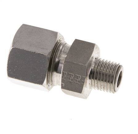 12L & R1/4'' Stainless Steel Straight Cutting Fitting with Male Threads 630 bar ISO 8434-1