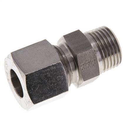 14S & R1/2'' Stainless Steel Straight Cutting Fitting with Male Threads 630 bar ISO 8434-1