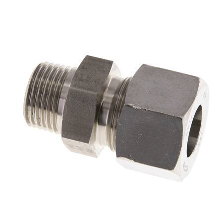 16L & R1/2'' Stainless Steel Straight Cutting Fitting with Male Threads 400 bar ISO 8434-1