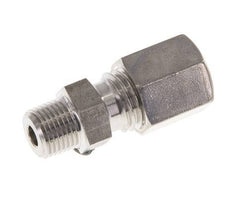 6L & R1/8'' Stainless Steel Straight Compression Fitting with Male Threads 315 bar ISO 8434-1