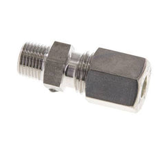 6L & R1/8'' Stainless Steel Straight Compression Fitting with Male Threads 315 bar ISO 8434-1