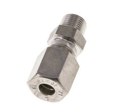 6L & R1/8'' Stainless Steel Straight Compression Fitting with Male Threads 315 bar ISO 8434-1