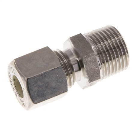 8L & R3/8'' Stainless Steel Straight Compression Fitting with Male Threads 315 bar ISO 8434-1