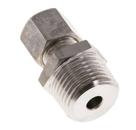 8L & R1/2'' Stainless Steel Straight Compression Fitting with Male Threads 315 bar ISO 8434-1