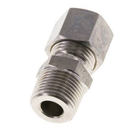 10L & R3/8'' Stainless Steel Straight Compression Fitting with Male Threads 315 bar ISO 8434-1