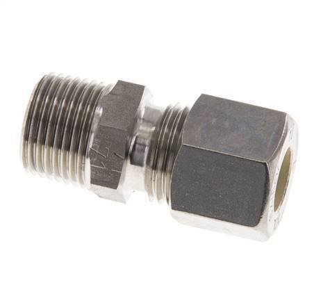10L & R3/8'' Stainless Steel Straight Compression Fitting with Male Threads 315 bar ISO 8434-1
