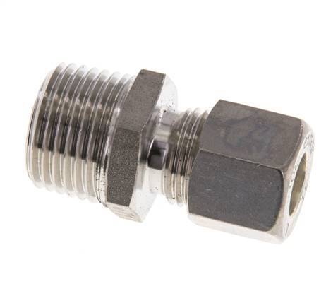 10L & R1/2'' Stainless Steel Straight Compression Fitting with Male Threads 315 bar ISO 8434-1