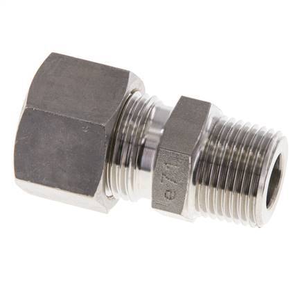 12L & R3/8'' Stainless Steel Straight Compression Fitting with Male Threads 315 bar ISO 8434-1