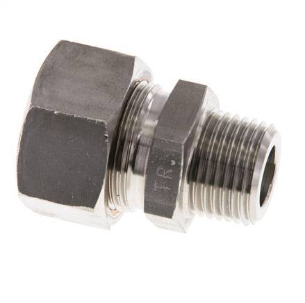 18L & R1/2'' Stainless Steel Straight Compression Fitting with Male Threads 315 bar ISO 8434-1