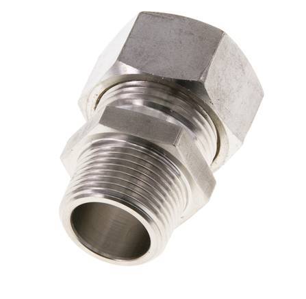 22L & R3/4'' Stainless Steel Straight Compression Fitting with Male Threads 160 bar ISO 8434-1