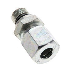 8L & UNF 7/16''-20 Zink plated Steel Straight Cutting Fitting with Male Threads 315 bar ISO 8434-1