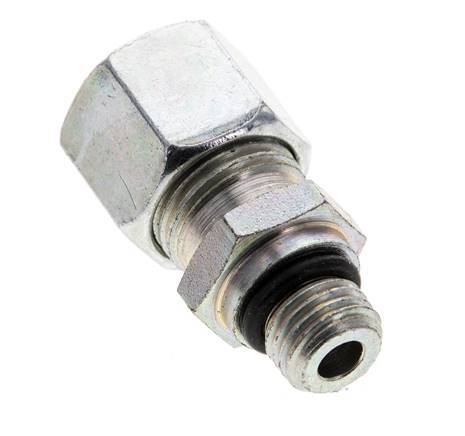 10L & UNF 7/16''-20 Zink plated Steel Straight Cutting Fitting with Male Threads 315 bar ISO 8434-1