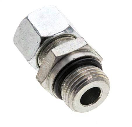 12L & UNF 3/4''-16 Zink plated Steel Straight Cutting Fitting with Male Threads 315 bar ISO 8434-1