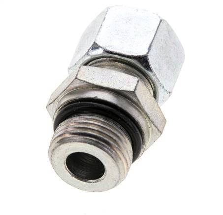 12L & UNF 3/4''-16 Zink plated Steel Straight Cutting Fitting with Male Threads 315 bar ISO 8434-1