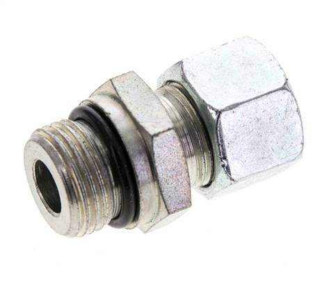 12L & UNF 3/4''-16 Zink plated Steel Straight Cutting Fitting with Male Threads 315 bar ISO 8434-1