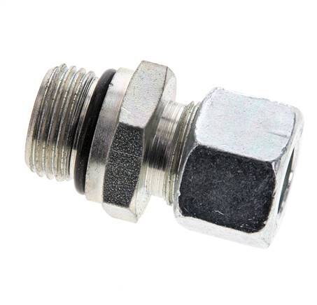 12L & UNF 3/4''-16 Zink plated Steel Straight Cutting Fitting with Male Threads 315 bar ISO 8434-1