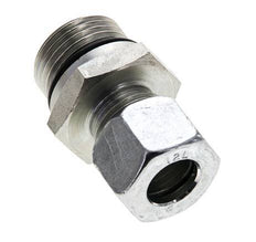 12L & UNF 7/8''-14 Zink plated Steel Straight Cutting Fitting with Male Threads 315 bar ISO 8434-1