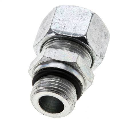 15L & UNF 3/4''-16 Zink plated Steel Straight Cutting Fitting with Male Threads 315 bar ISO 8434-1