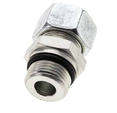 15L & UNF 7/8''-14 Zink plated Steel Straight Cutting Fitting with Male Threads 315 bar ISO 8434-1