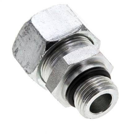 18L & UNF 3/4''-16 Zink plated Steel Straight Cutting Fitting with Male Threads 315 bar ISO 8434-1