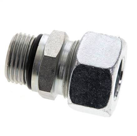 18L & UNF 7/8''-14 Zink plated Steel Straight Cutting Fitting with Male Threads 315 bar ISO 8434-1