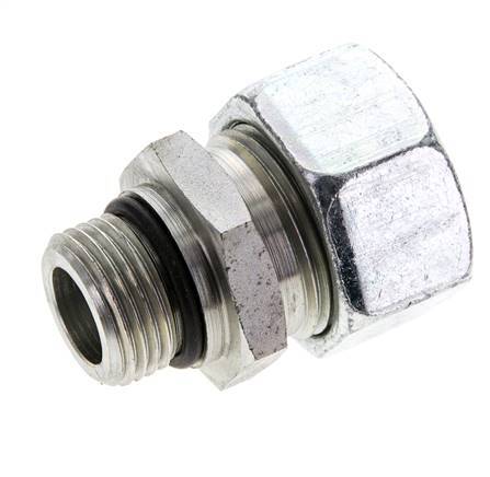 22L & UNF 7/8''-14 Zink plated Steel Straight Cutting Fitting with Male Threads 160 bar ISO 8434-1